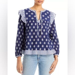 Vineyard Vines Fleur de Leaf Quilted Top